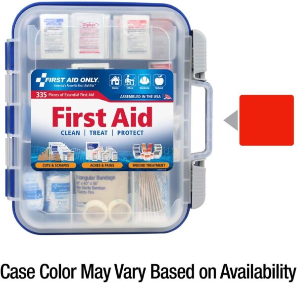 First Aid Only OSHA-Compliant All-Purpose 100-Person Emergency First Aid Kit for Home, Work, and Travel, 335 Pieces - Image 3