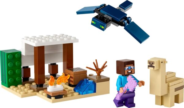 LEGO Minecraft Steve's Desert Expedition Building Toy, Biome with Minecraft House and Action Figures, Minecraft Gift for Independent Play, Gaming Playset for Boys, Girls and Kids Ages 6 and Up, 21251 - Image 2