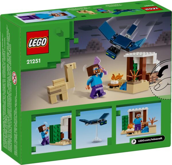 LEGO Minecraft Steve's Desert Expedition Building Toy, Biome with Minecraft House and Action Figures, Minecraft Gift for Independent Play, Gaming Playset for Boys, Girls and Kids Ages 6 and Up, 21251 - Image 6