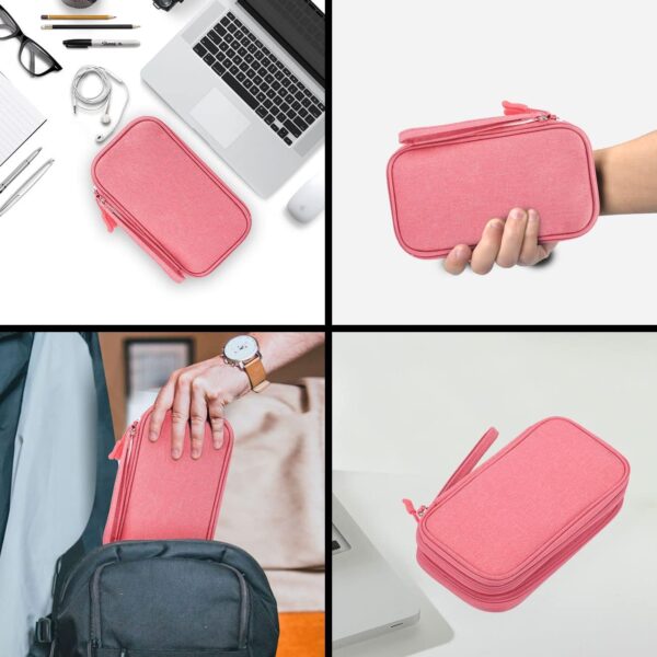 Electronic Organizer Travel USB Cable Accessories Bag/Case,Waterproof for Power Bank,Charging Cords,Chargers,Mouse ,Earphones Flash Drive - Image 4