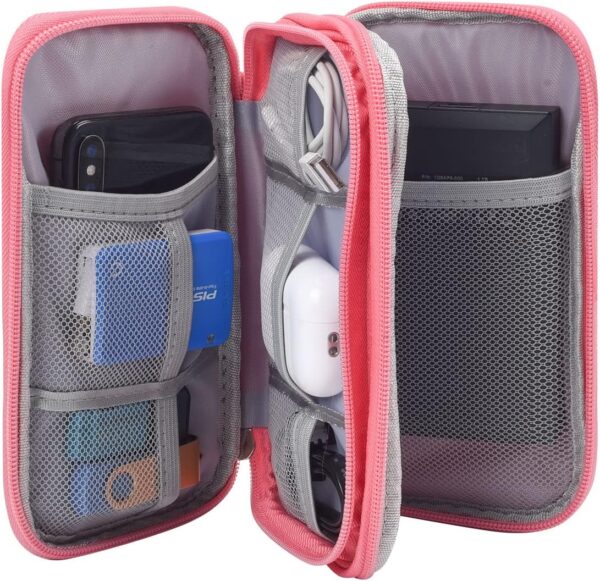 Electronic Organizer Travel USB Cable Accessories Bag/Case,Waterproof for Power Bank,Charging Cords,Chargers,Mouse ,Earphones Flash Drive - Image 6