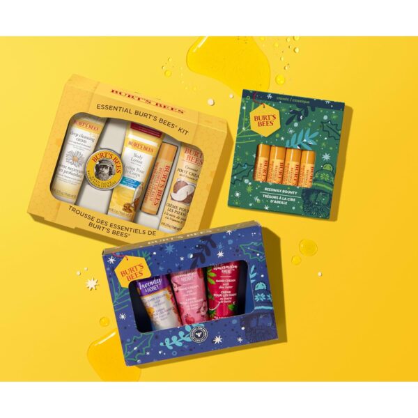 Burt's Bees Gifts Ideas - Essential Everyday Beauty Set, 5 Travel Size Products - Deep Cleansing Cream, Hand Salve, Body Lotion, Foot Cream and Lip Balm - Image 9